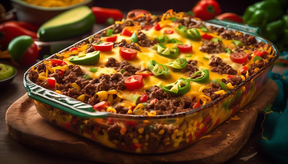 delicious and flavorful taco casserole