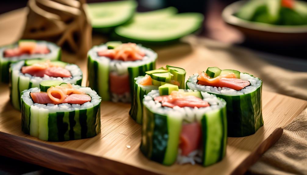 delicious and healthy mini sushi rolls