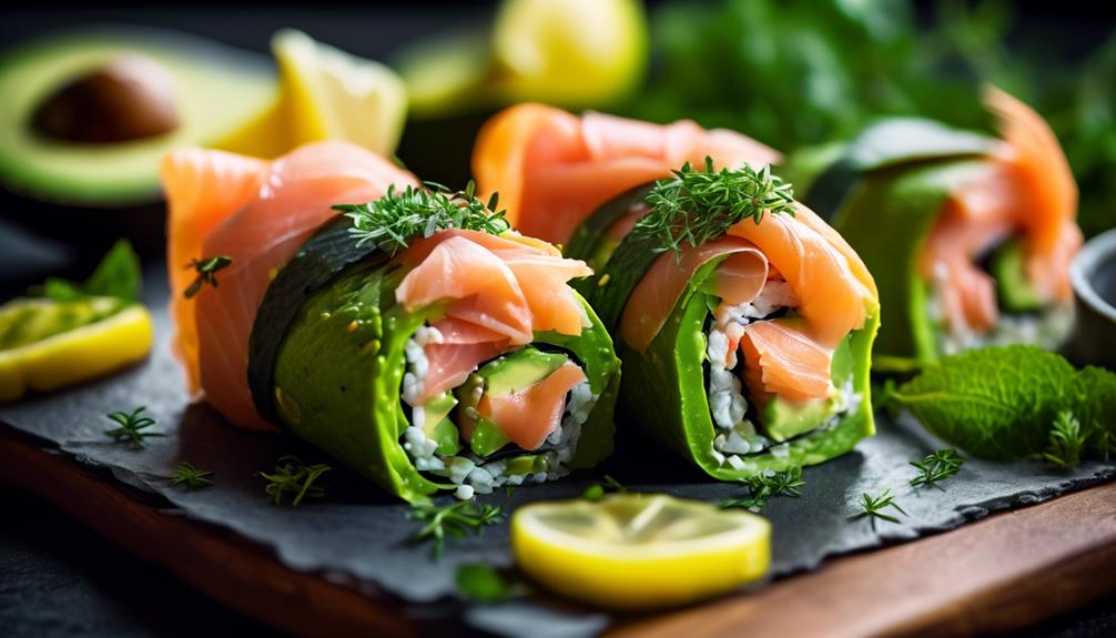 delicious and healthy sushi