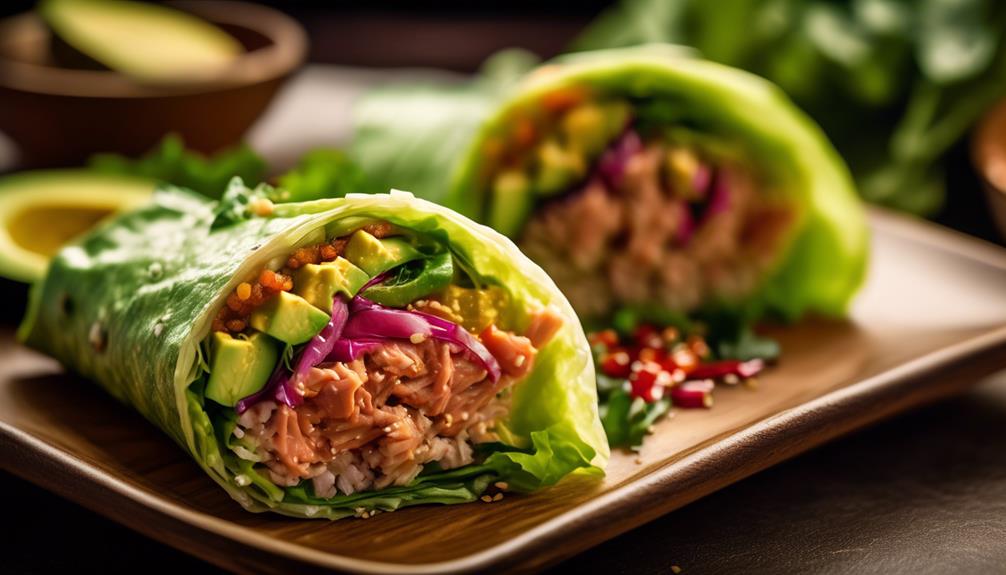 delicious and healthy sushi inspired wraps