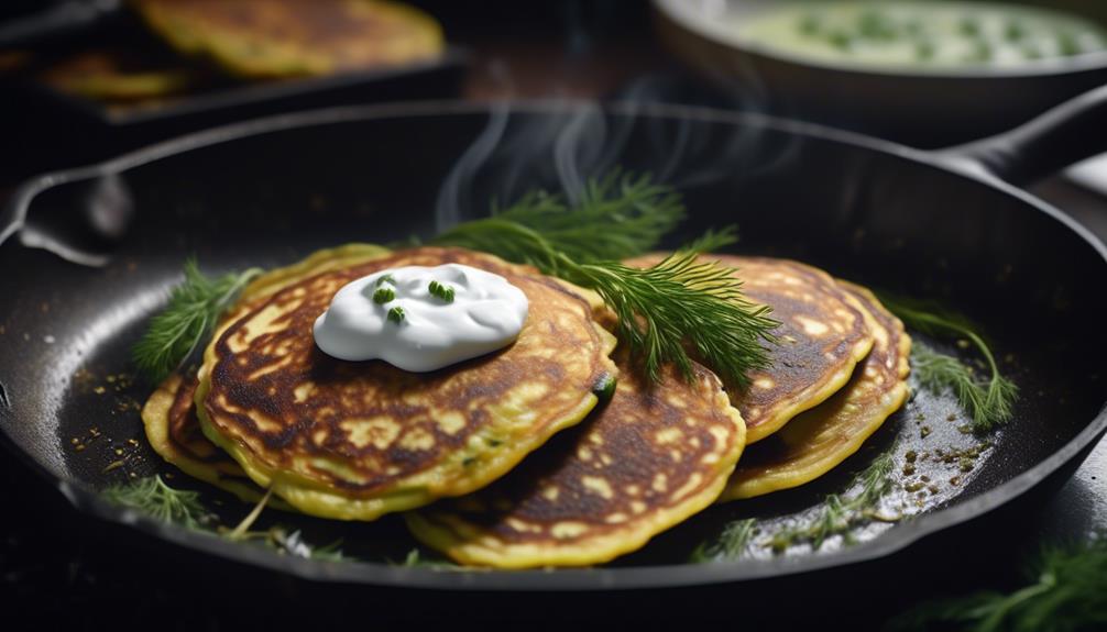 delicious and healthy zucchini pancakes