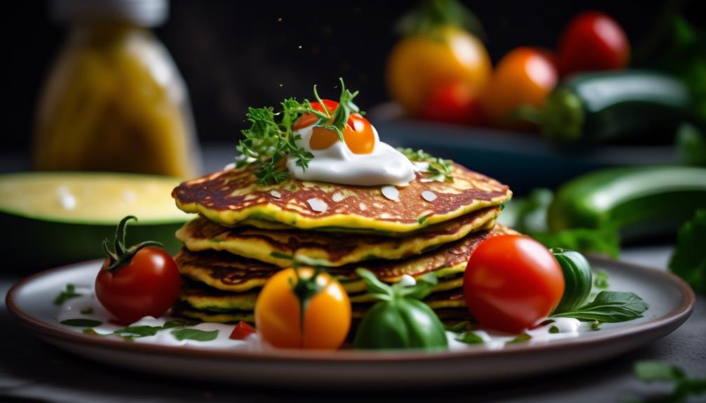 delicious and healthy zucchini pancakes