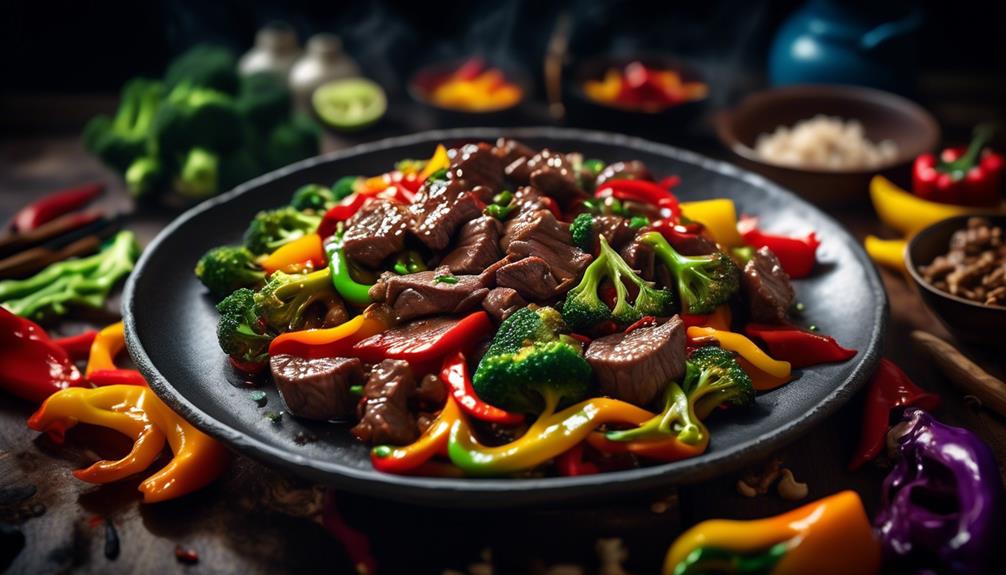 delicious and savory beef stir fry