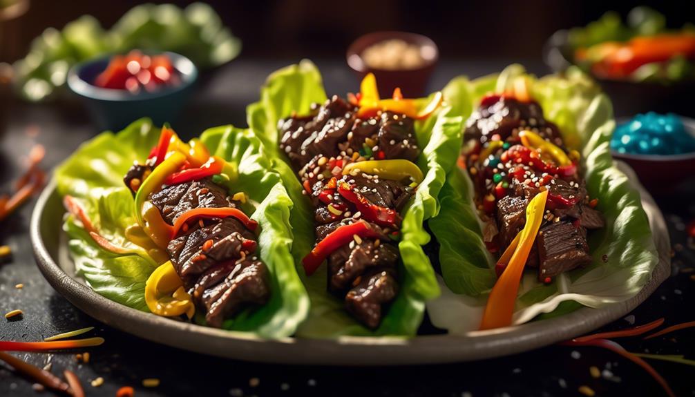 delicious asian inspired lettuce wraps