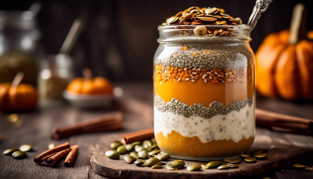 delicious autumn inspired chia pudding