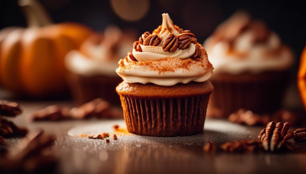 delicious autumn inspired pumpkin cupcakes