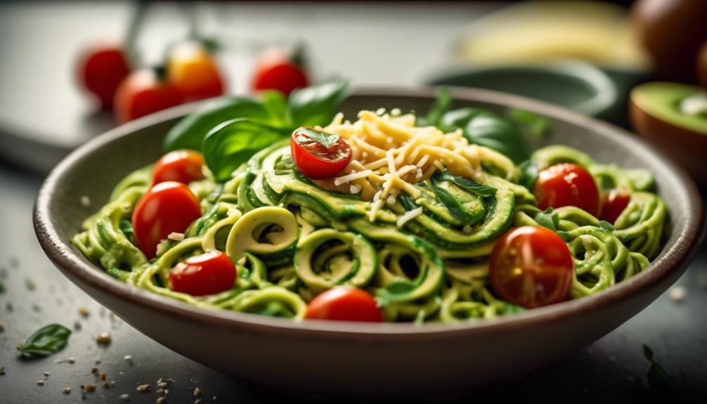 delicious avocado zucchini noodles