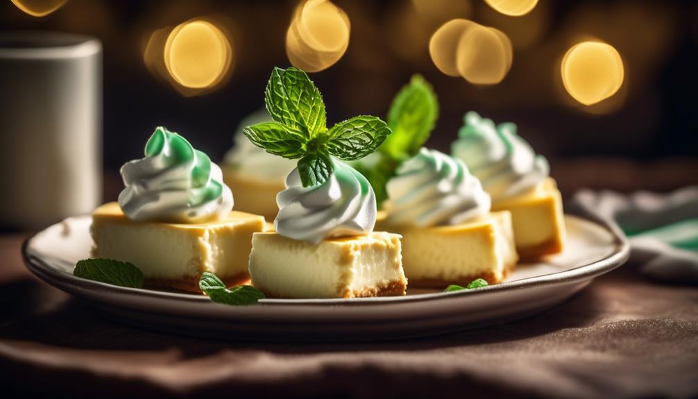 delicious bite sized vanilla cheesecake