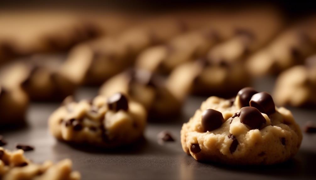 delicious bites of cookie dough