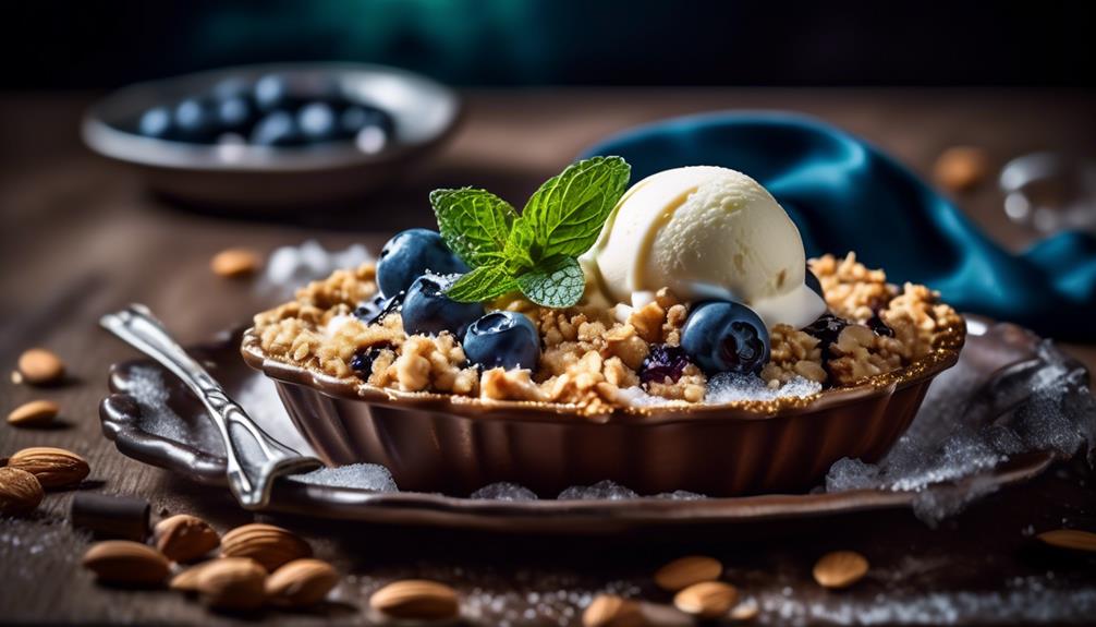 delicious blueberry almond dessert