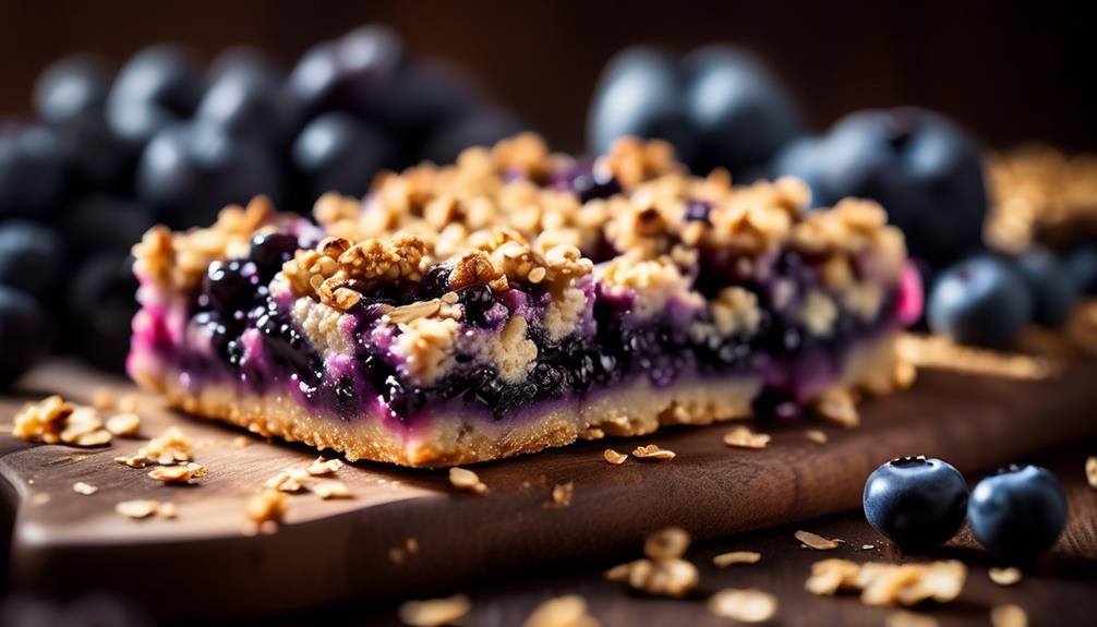 delicious blueberry filled dessert