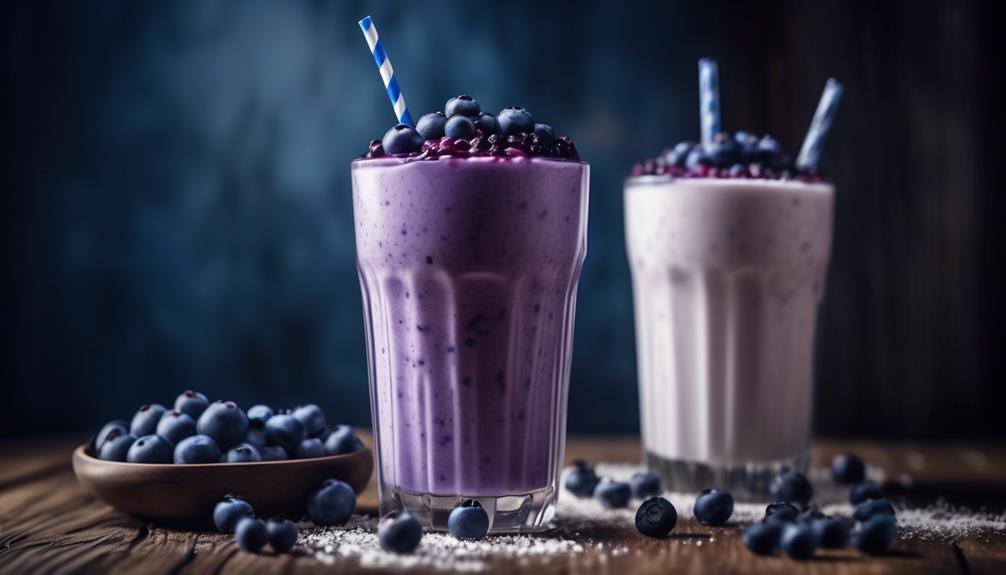 delicious blueberry muffin shake