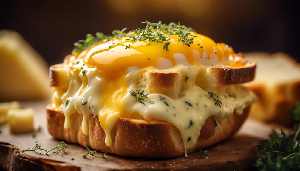 delicious breakfast with cheese