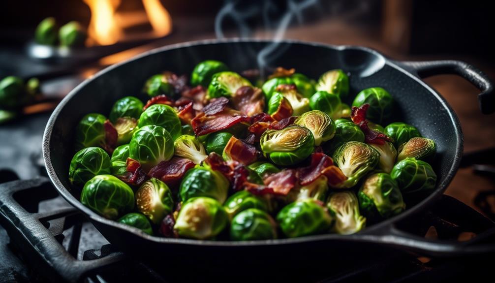 delicious brussels sprouts with bacon