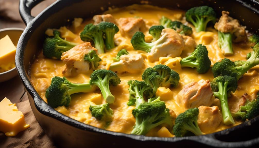 delicious casserole with broccoli