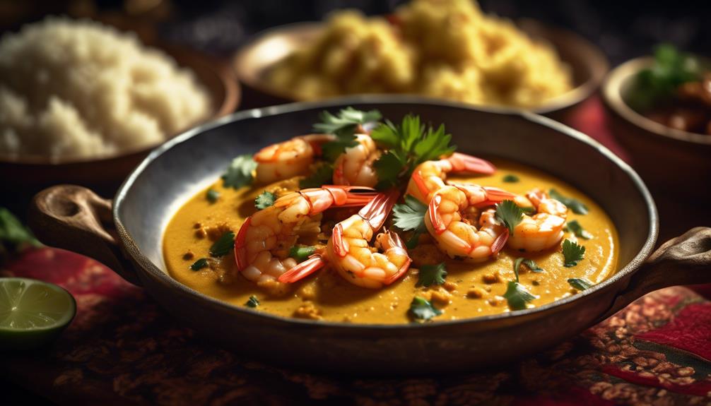 delicious coconut curry shrimp