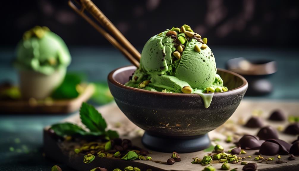 delicious creamy matcha treat