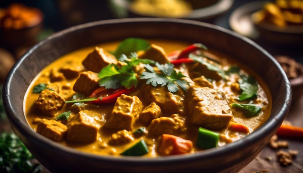 delicious curry with tempeh