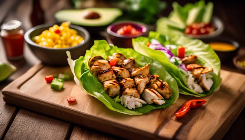 delicious flavorful chicken wraps