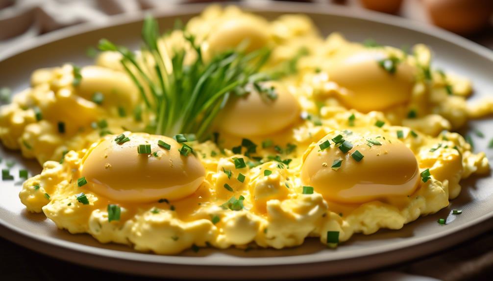 delicious fluffy scrambled eggs