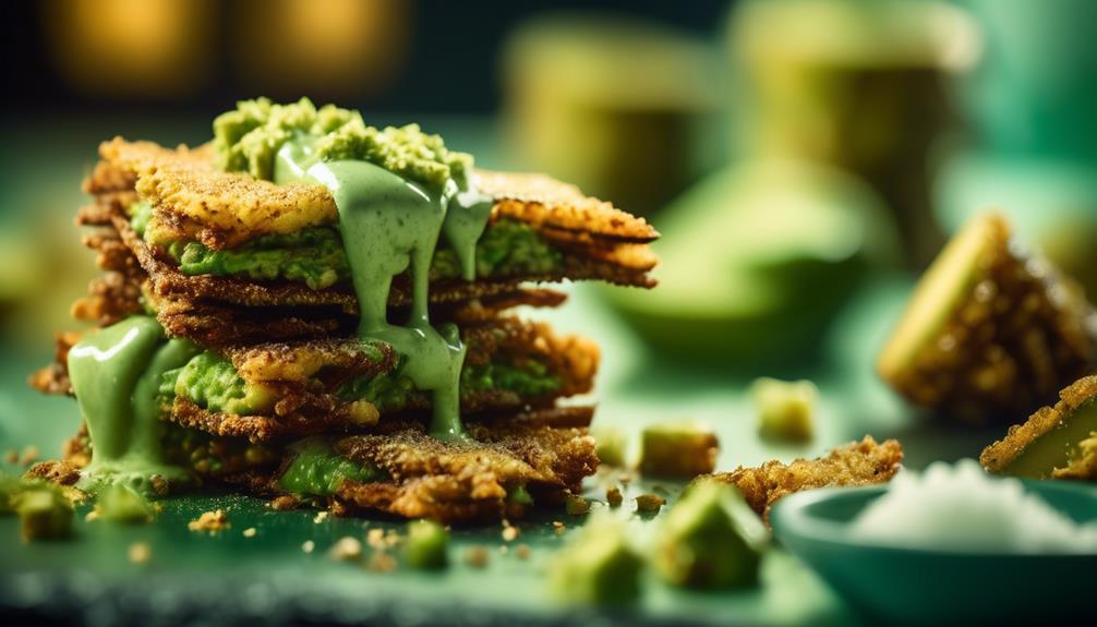 delicious fried avocado snack