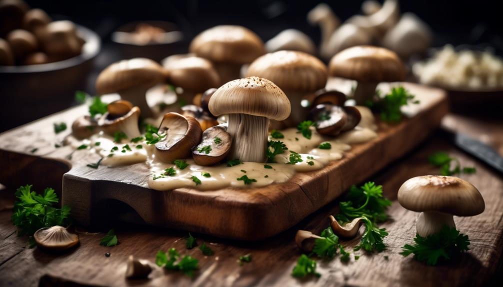 delicious garlic infused mushroom dish