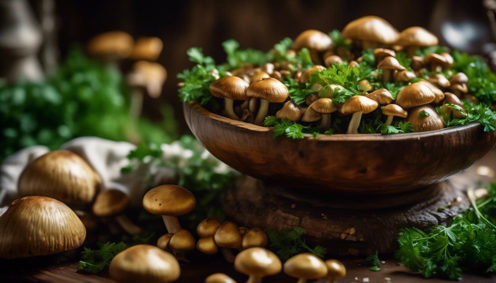 delicious garlic infused mushroom dish