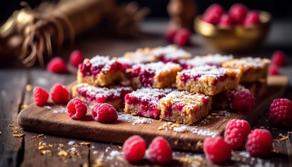 delicious gluten free raspberry bars