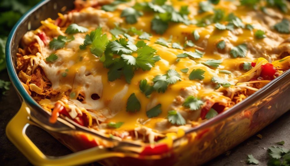 delicious gooey enchilada casserole