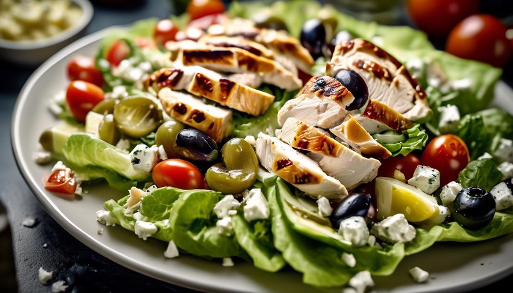 delicious greek inspired chicken salad