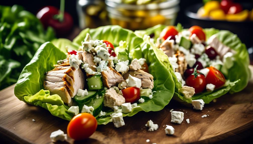 delicious greek inspired lettuce wraps