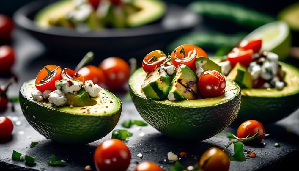 delicious grilled avocado salad