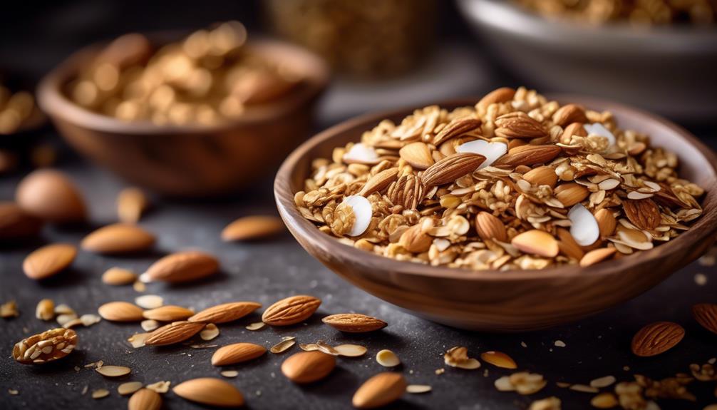 delicious homemade almond coconut granola