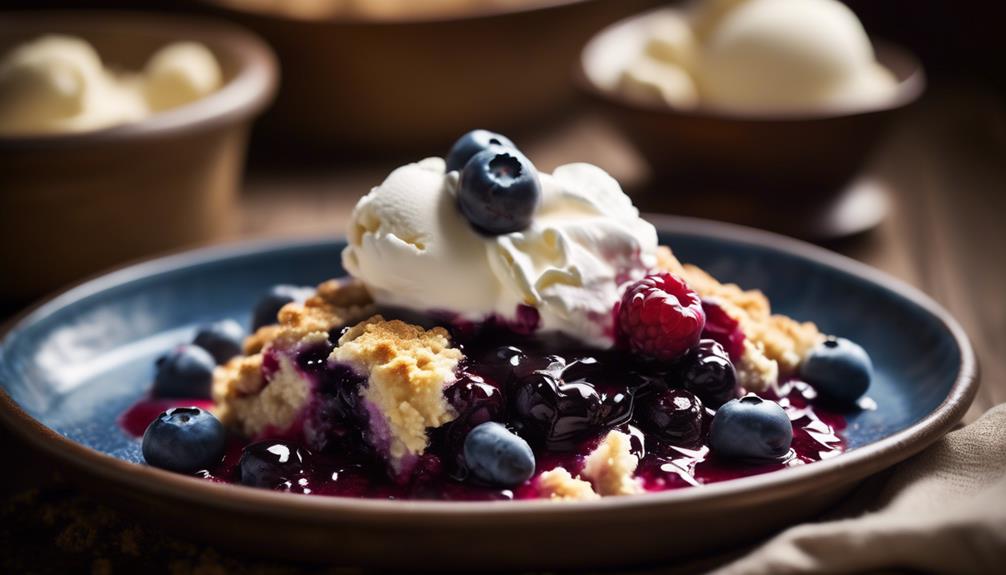 delicious homemade blueberry dessert