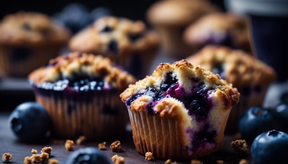 delicious homemade blueberry muffins