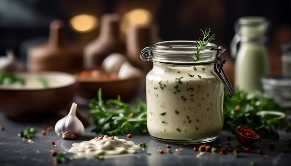 delicious homemade garlic dressing