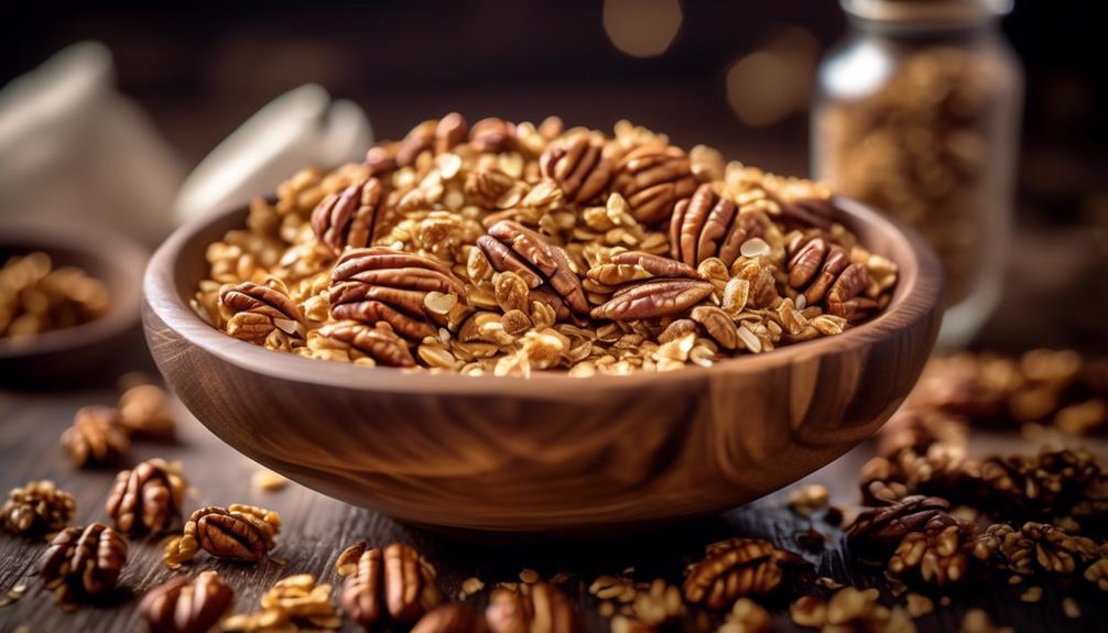 delicious homemade pecan granola