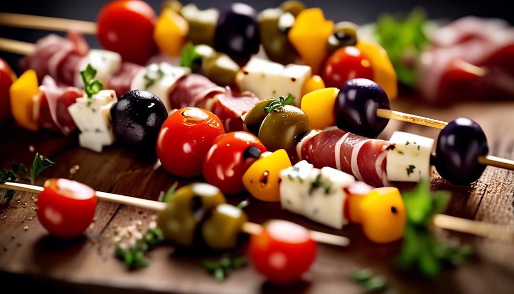 delicious italian appetizer skewers