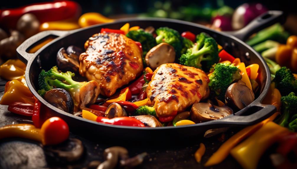 delicious keto chicken skillet