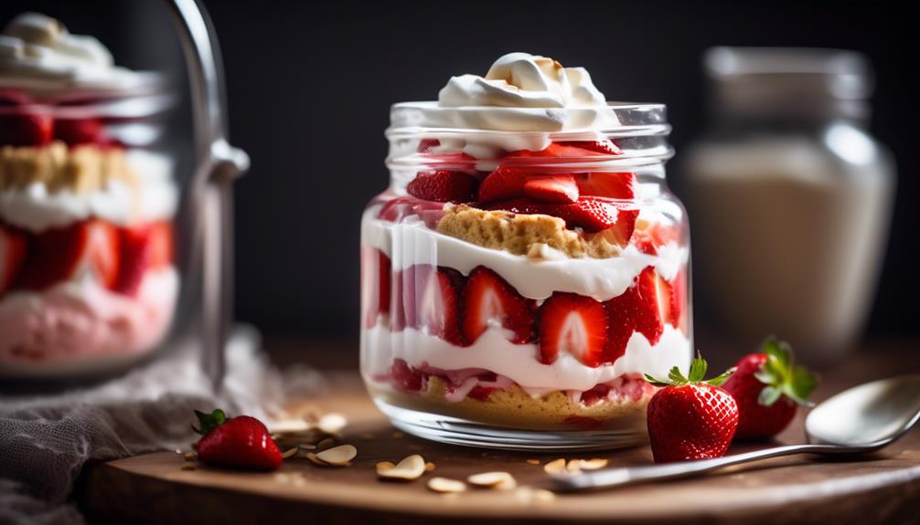 delicious layered strawberry dessert