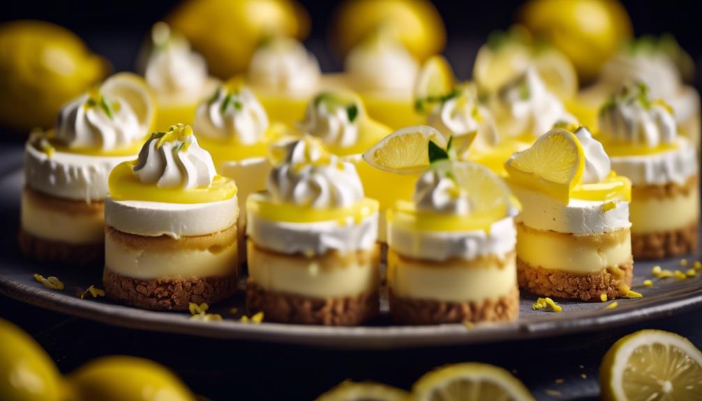 delicious lemony cheesecake bites