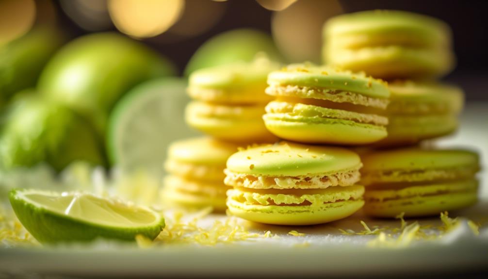 delicious lime infused coconut macaroons