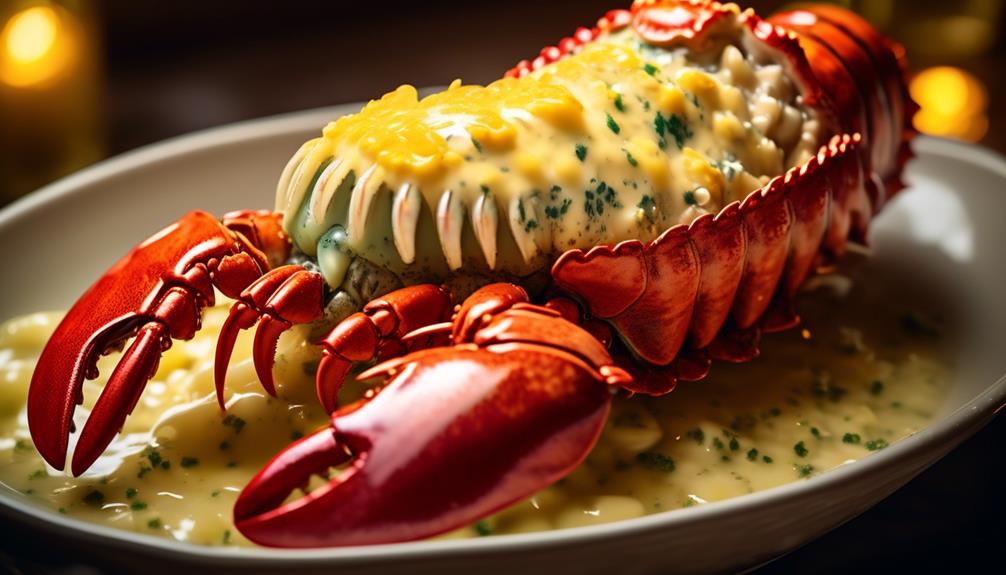 delicious lobster with butter