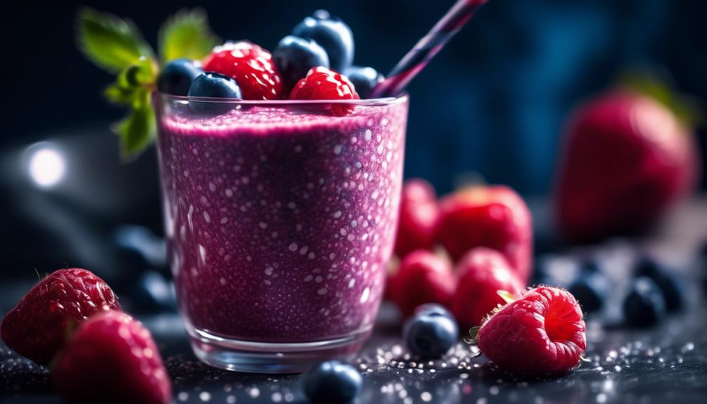 delicious low carb berry smoothie