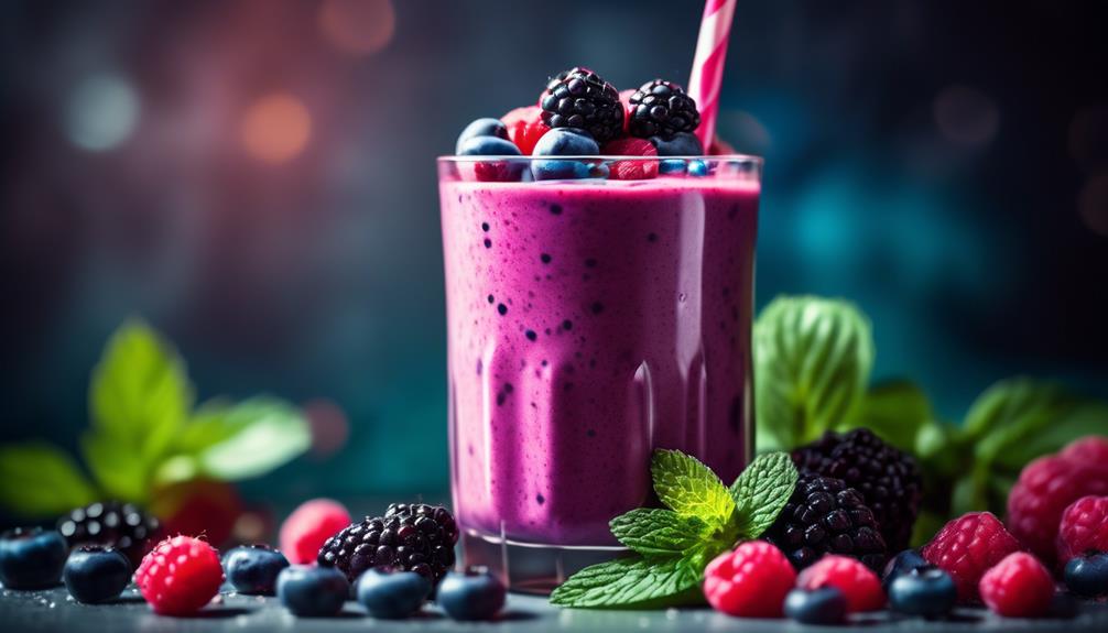 delicious low carb berry smoothie