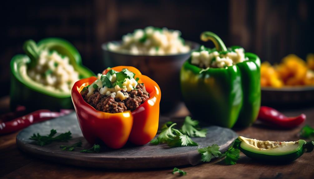 delicious low carb stuffed peppers