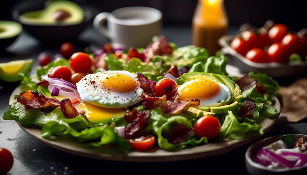 delicious morning salad combination