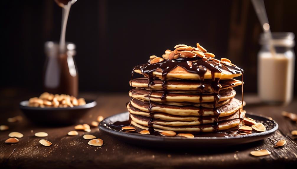 delicious protein packed chocolate pancakes