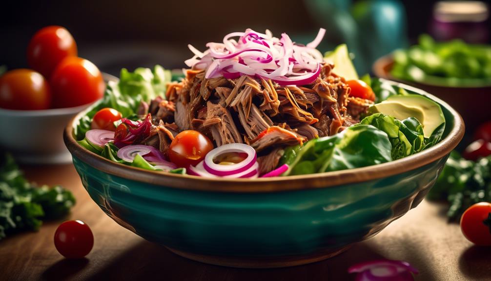 delicious pulled pork salad