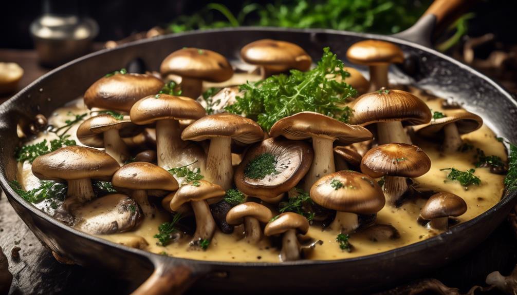 delicious sauteed garlic mushrooms